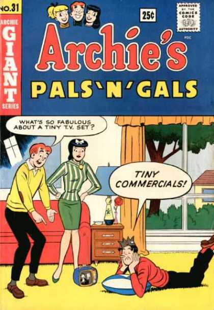 Archie's Pals 'n Gals 31 - Veronica - Red Sofa - Screen Door - Green Skirt - Jug Head