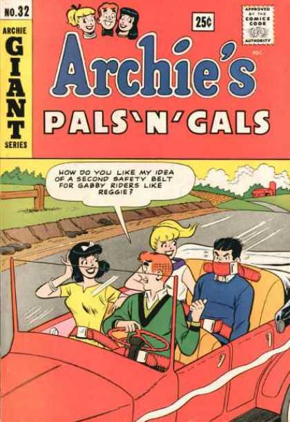 Archie's Pals 'n Gals 32 - Archie Giant Series - Reggie - Car - Safety Belt - Gabby