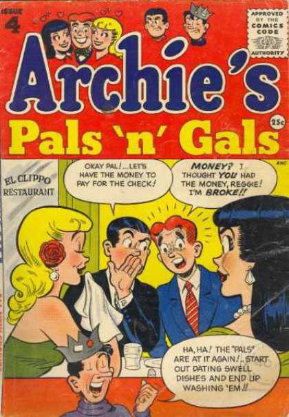Archie's Pals 'n Gals 4 - Archie - Restuarant - Date - Broke - Jokes