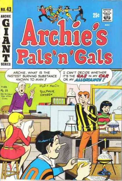 Archie's Pals 'n Gals 43 - No 43 - Chemistry - Allowance - Giant Series - Laughter