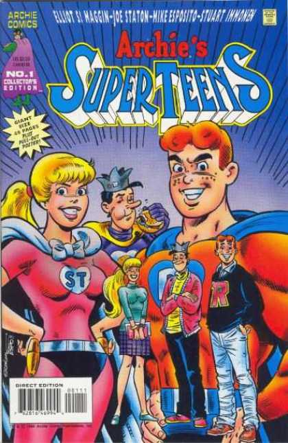 Archie's Super Teens 1 - Approved By The Comics Code Authority - Archie Series - Direct Edition - Joe Staton - Stuart Immomen - Joe Staton