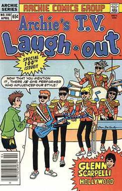 Archie's TV Laugh-Out 100 - Archie Comics - Glen Scarpellie - 100th Issue - Hollywood - Band
