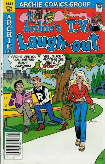 Archie's TV Laugh-Out 84 - Approved By The Comics Code Authority - Archie Comics Group - Tree - Body Language - Bag