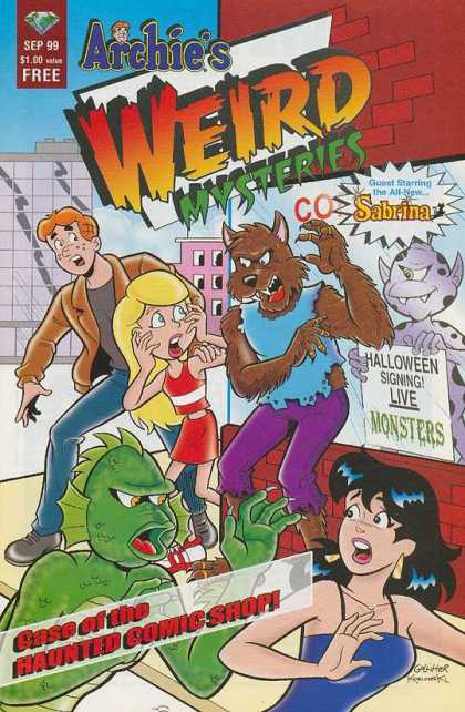 Archie's Weird Mysteries 1 - Warewolf - Lizardman - Scream - Running - Shop - Jon D'Agostino