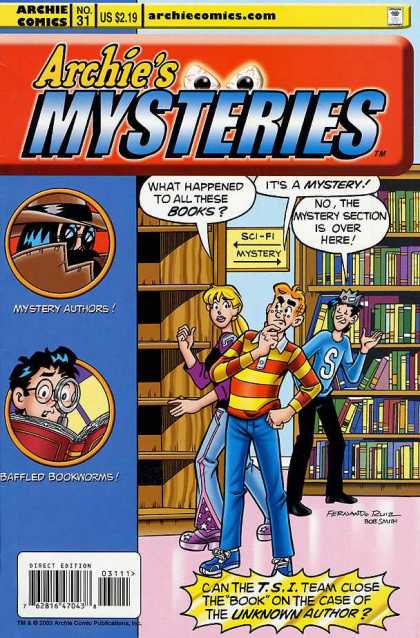 Archie's Weird Mysteries 31 - Archie Comics - Baffled Bookworms - Unknown Author - Jughead - Betty