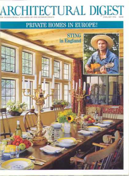 Architectural Digest - January 1996