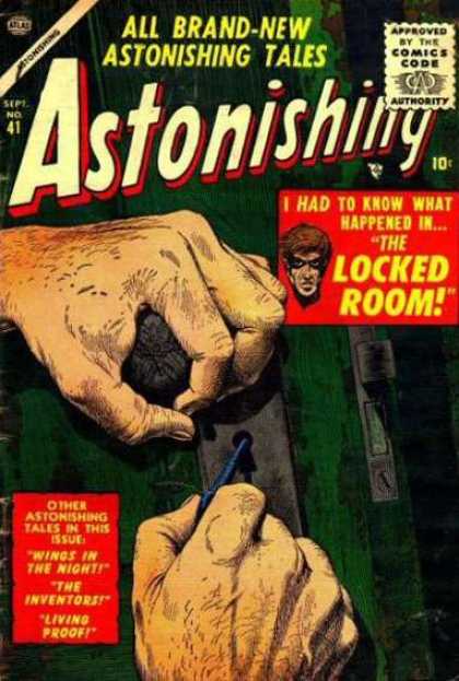 Astonishing 41 - Mystery - Lock Pick - Key - Masked Man - Green Door