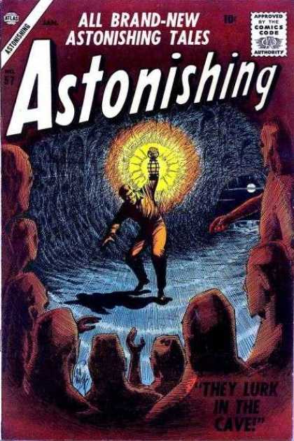 Astonishing 57 - Suspense - Mystery - Cave - Darkness - Alone - Bill Everett