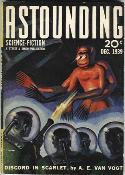Astounding Stories 109 - Alien - Discord In Scarlet - Monkey - Gun - December 1939