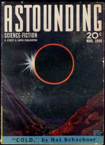 Astounding Stories 112 - Eclipse - Sun - Mountain - Stars - Space