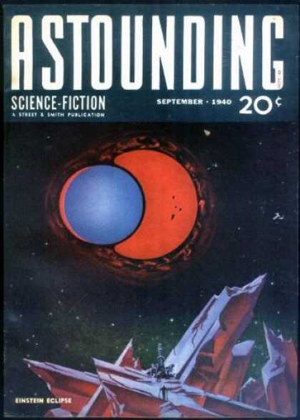 Astounding Stories 118 - September 1940 - 20 Cents - Double Planets - Einstein Eclipse - Lunar Scape