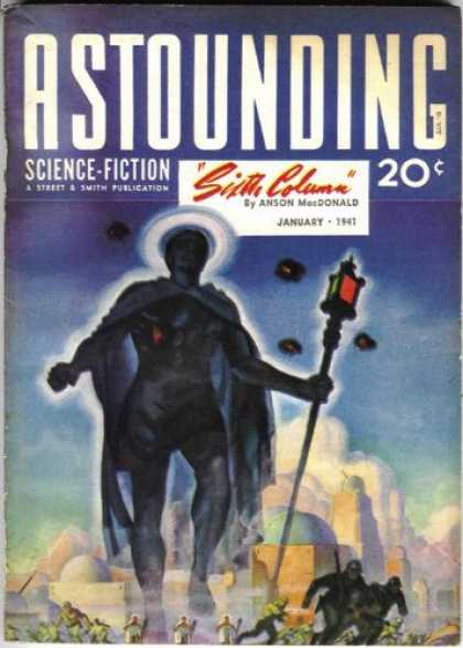 Astounding Stories 122 - Mysterious Figure - January 1941 - Staff - Clouds - People