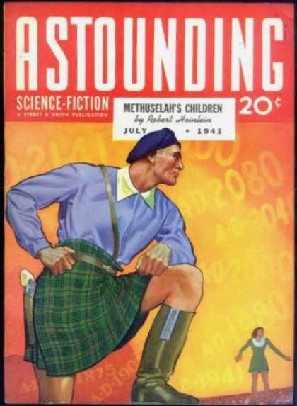 Astounding Stories 128 - Astounding - Science Fiction - Methuselahs Children - Man - Woman