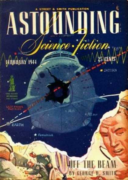 Astounding Stories 159 - Science Fiction - February 1944 - Saturn - Space - Spaceship