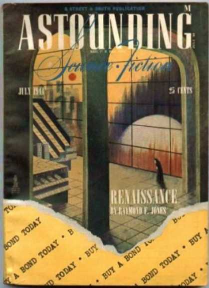 Astounding Stories 164 - Renaissance - July 1941 - Building - Figure - Archway