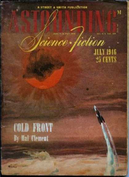 Astounding Stories 188 - July 1946 - Cold Front - Hal Clement - Sun - Spacecraft