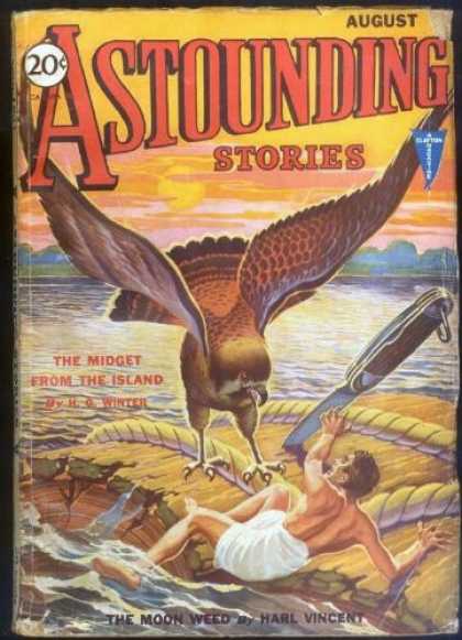 Astounding Stories 20 - Bird - August - The Midget From The Island - Swiss Army Knife - Plank