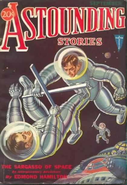 Astounding Stories 21 - September - Space - Fight - Astronauts - The Sargasso Of Space