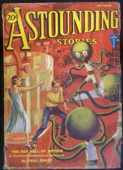Astounding Stories 22 - The Red Hell Of Jupiter - October - Alein - Attack - Lab