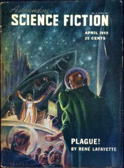 Astounding Stories 221 - Plague - Rocket - April 1949 - Science Fiction - Rene Lafayette