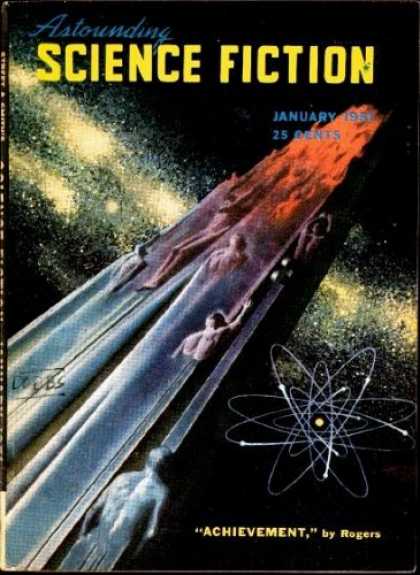 Astounding Stories 242 - January 1951 - Achievement - Space - Humanoids - Space Craft