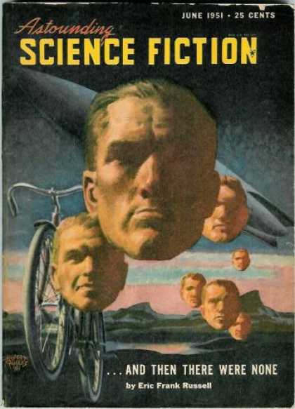 Astounding Stories 247 - Bicycle - June 1951 - Disembodied Heads - And Then There Were None - Russell