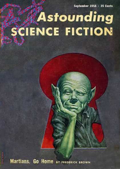 Astounding Stories 286 - September 1954 - Martians - Green Man - Keyhole - Dna
