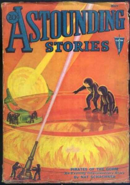Astounding Stories 29 - Fire - Bright Lights - Space Men - Lasers - Rays