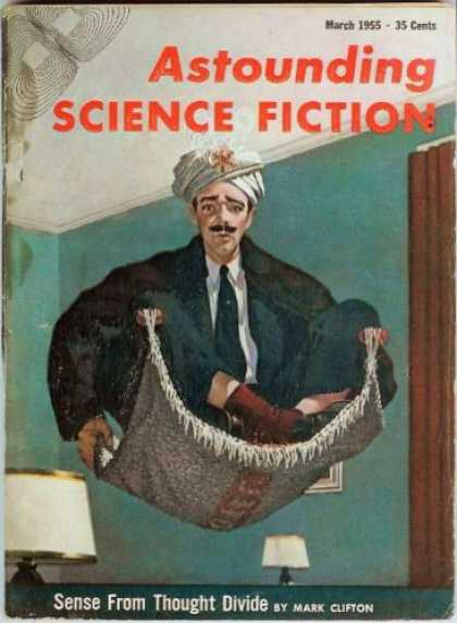 Astounding Stories 292 - Science Fiction - March 1955 - Sense From Thought Divide - Mark Clifton - 35 Cents