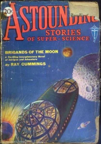 Astounding Stories 3 - Ray Cummings - Space Ship - Briggands Of The Moon - Saturn - Adventure
