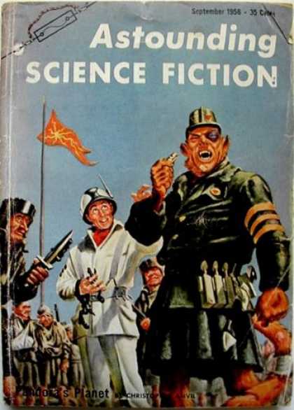 Astounding Stories 310 - Flag - September 1956 - Pandoras Planet - 35 Cents - Militia