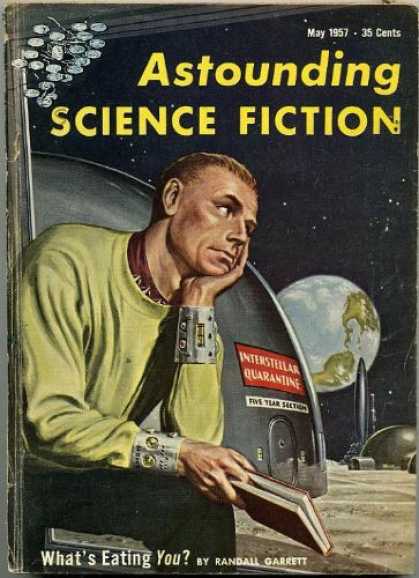 Astounding Stories 318 - May 1957 - Whats Eating You - Garrett - Astronaut - Earthscape