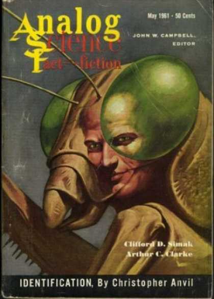 Astounding Stories 366 - Indentification - May 1961 - Praying Mantis - Man - Insect