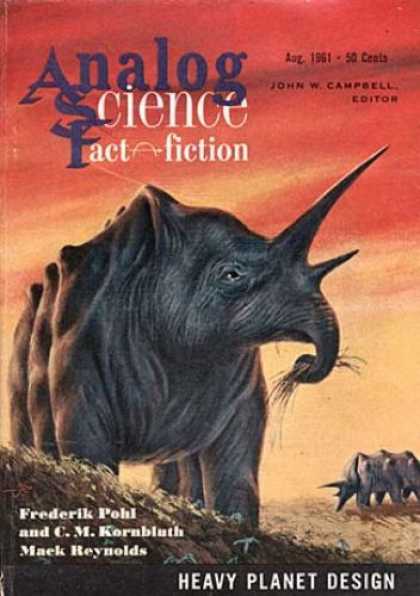 Astounding Stories 369 - August 1961 - John W Campbell - Heavy Planet Design - Frederick Pohl - C M Kornbluth