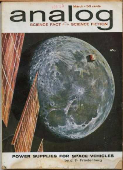 Astounding Stories 376 - Moon - Solar Panels - Analog - Science - Science Fiction