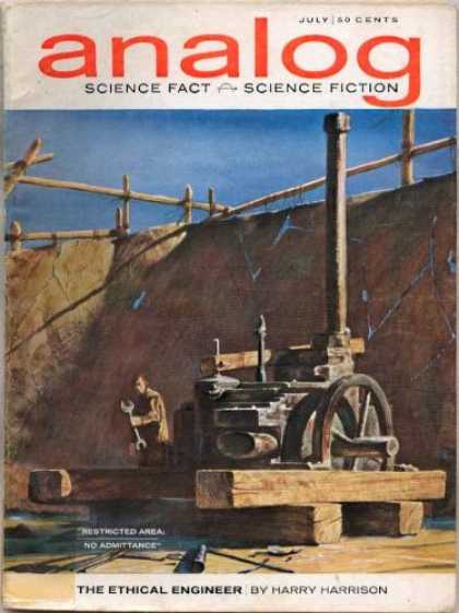 Astounding Stories 392 - Restricted Area - The Ethical Engineer - Harry Harrison - July - Fence