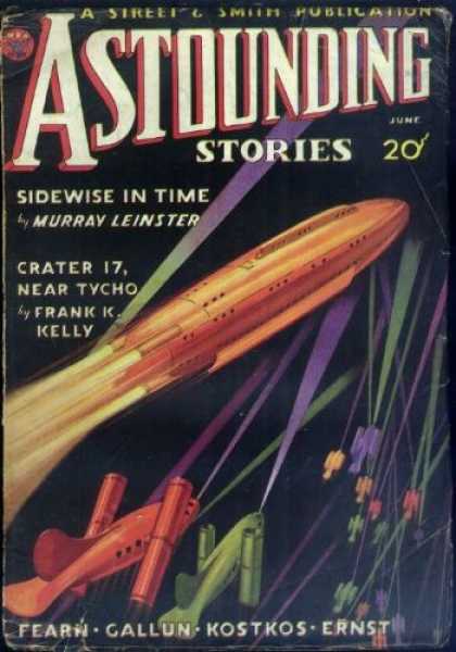 Astounding Stories 43 - Sidewise In Time - June - Shuttles - Space - Beams