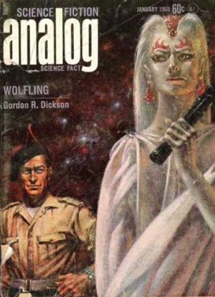 Astounding Stories 458 - Sci-fi - Wolfling - Dickson - January 1969 - Female Warrior
