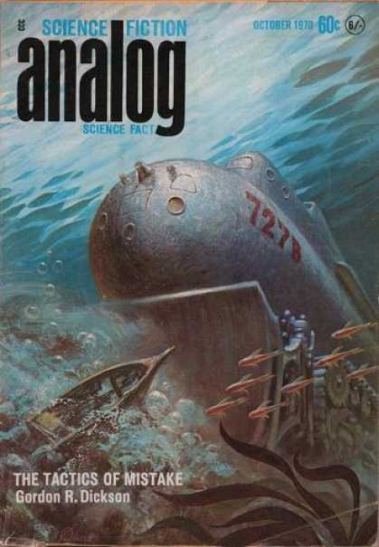 Astounding Stories 479 - Submarine - The Tactics Of Mistake - October 1970 - Deep Sea - Boat