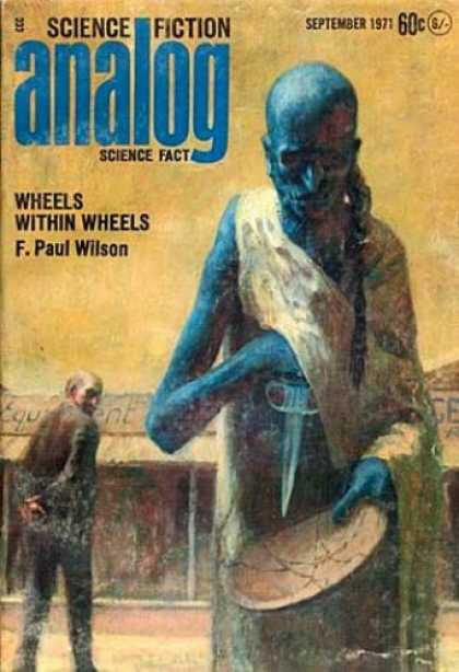 Astounding Stories 490 - Knife - Bald - Wheels Within Wheels - September 1971 - F Paul Wilson