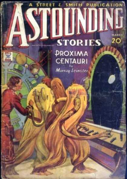 Astounding Stories 52 - Proxima Centauri - Street U0026 Smith Publication - Murray Leinster - March - 20 Cents