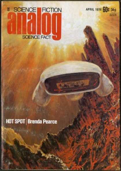 Astounding Stories 521 - Hot Spot - April 1974 - Space Craft - Planet - Canyons