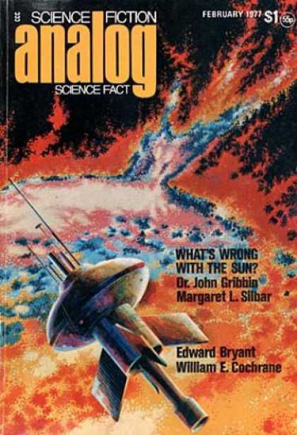 Astounding Stories 555 - February 1977 - Whats Wrong With The Sun - Fire - Planet - Space Craft