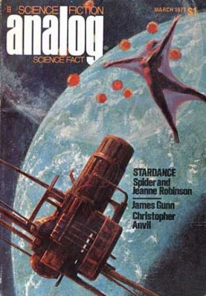 Astounding Stories 556 - Stardance - Spider Robinson - James Gunn - Space Dancer - March 1977