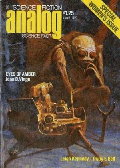 Astounding Stories 559 - June 1977 - Eyes Of Amber - Robot - Creature - Monster