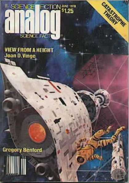 Astounding Stories 571 - Space - Astronaut - Spaceship - View From A Height - Joan D Vinge