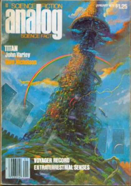 Astounding Stories 578 - Titan - Space - Rainbow - Plant - Space Craft