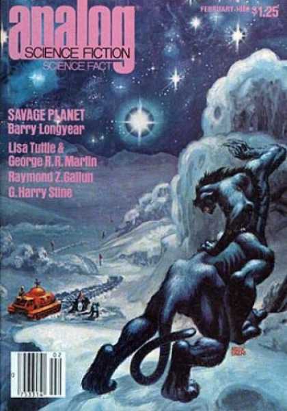 Astounding Stories 591 - Savage Planet - Creature - Ice - Stars - Rover