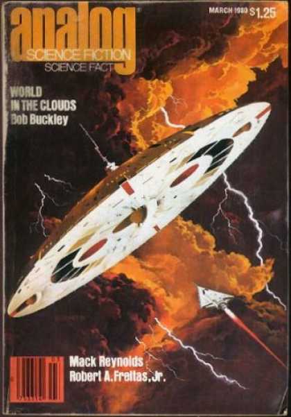 Astounding Stories 592 - Lightning - Clouds - Space Ship - Flying Saucer - Stormy Weather