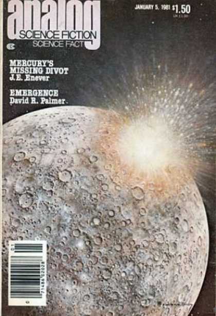 Astounding Stories 602 - Emergence - January 1981 - Mercurys Missing Divot - Lunarscape - Palmer